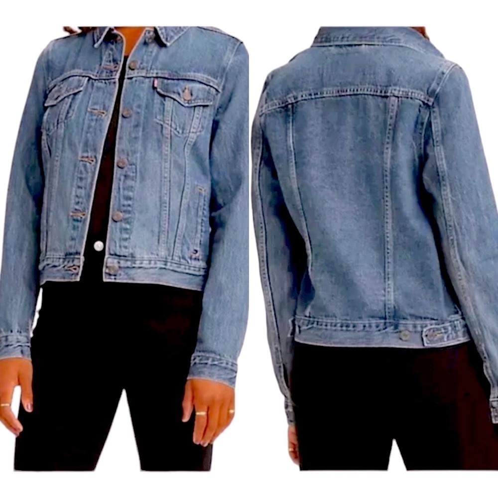 Levi's Original Dark Blue Denim Trucker Jean Jacket
S40117 Women's Size Small